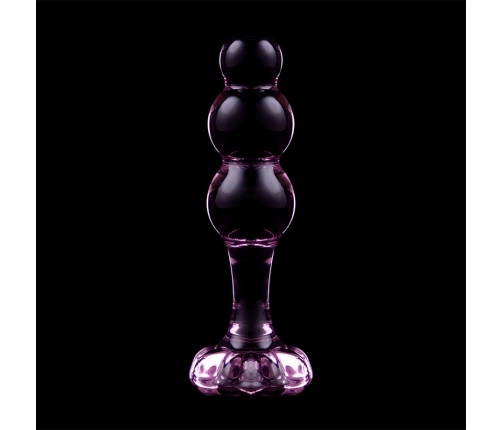 Ibiza Nebula Series Model 1 Intimate Glass Plug Pink 10.5cm Borosilicate