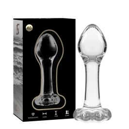 Ibiza Nebula Series Model 2 Intimate Plug Borosilicate Glass Clear 11cm