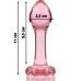 Ibiza Nebula Series Model 2 Intimate Plug Borosilicate Glass Pink 11cm
