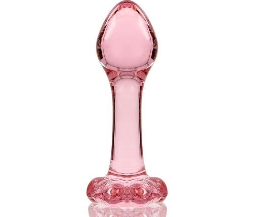 Ibiza Nebula Series Model 2 Intimate Plug Borosilicate Glass Pink 11cm