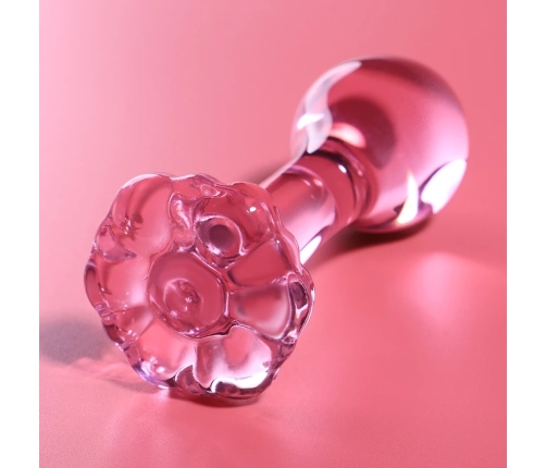 Ibiza Nebula Series Model 2 Intimate Plug Borosilicate Glass Pink 11cm