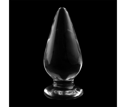 Ibiza Nebula Series Model 4 Glass Plug Clear 11cm Borosilicate Wide Base