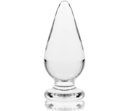 Ibiza Nebula Series Model 4 Glass Plug Clear 11cm Borosilicate Wide Base