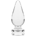 Ibiza Nebula Series Model 4 Glass Plug Clear 11cm Borosilicate Wide Base