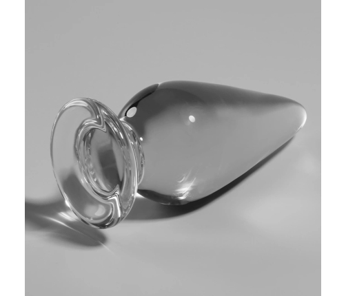 Ibiza Nebula Series Model 4 Glass Plug Clear 11cm Borosilicate Wide Base