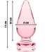Ibiza Nebula Series Model 4 Glass Intimate Plug Pink 11cm O5cm