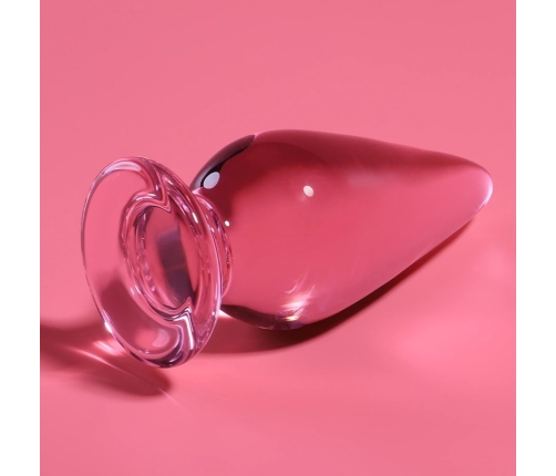 Ibiza Nebula Series Model 4 Glass Intimate Plug Pink 11cm O5cm