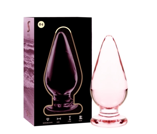 Ibiza Nebula Series Model 4 Glass Intimate Plug Pink 11cm O5cm