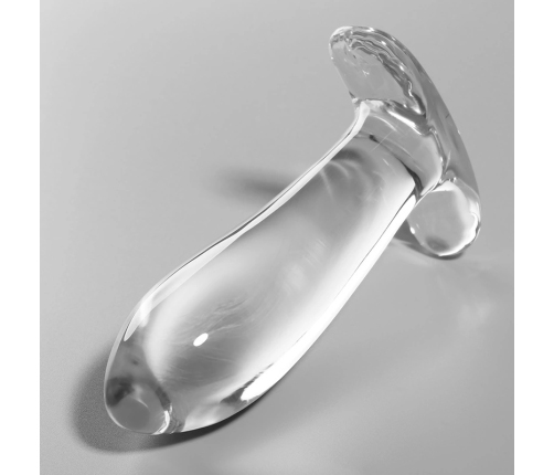 Ibiza Nebula Series Model 5 Glass Intimate Plug Clear 12.5cm O3.5cm