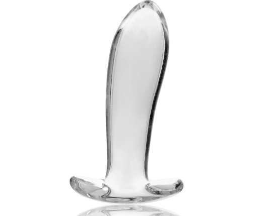Ibiza Nebula Series Model 5 Glass Intimate Plug Clear 12.5cm O3.5cm