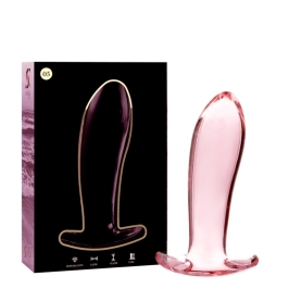 Ibiza Nebula Series Model 5 Pink Glass Intimate Plug 12.5 cm x 3.5 cm