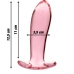 Ibiza Nebula Series Model 5 Pink Glass Intimate Plug 12.5 cm x 3.5 cm