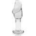 Ibiza Nebula Series Model 6 Intimate Glass Plug Clear 12.5cm O4cm
