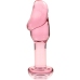Ibiza Nebula Series Model 6 Intimate Glass Plug Pink 12.5 cm Borosilicate