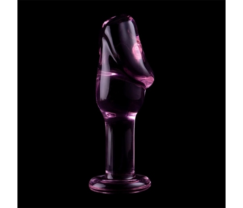 Ibiza Nebula Series Model 6 Intimate Glass Plug Pink 12.5 cm Borosilicate