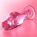 Ibiza Nebula Series Model 6 Intimate Glass Plug Pink 12.5 cm Borosilicate