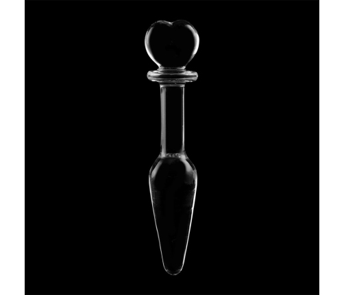 Ibiza Nebula Series Model 7 Intimate Glass Plug Clear 13.5cm x 3cm
