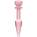 Ibiza Nebula Series Model 7 Intimate Plug Borosilicate Glass Pink 13.5cm