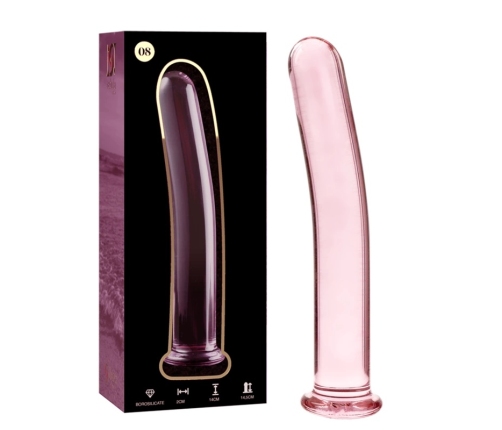 Ibiza Nebula Series Model 8 Glass Intimate Device Pink 14.5cm x 2cm