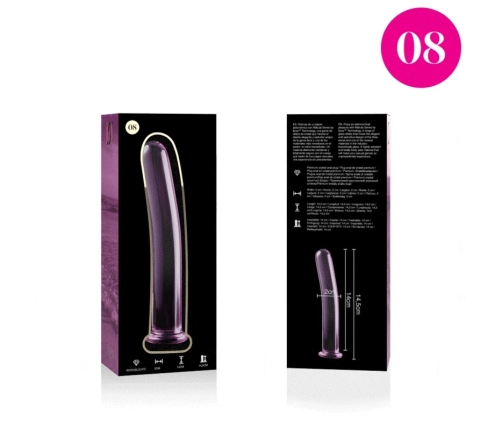 Ibiza Nebula Series Model 8 Glass Intimate Device Pink 14.5cm x 2cm