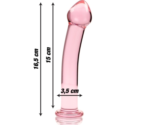 Ibiza Nebula Series Model 11 Glass Intimate Device Pink 16cm O3cm