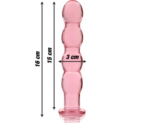 Ibiza Nebula Series Model 10 Intimate Glass Accessory Pink 16.5cm