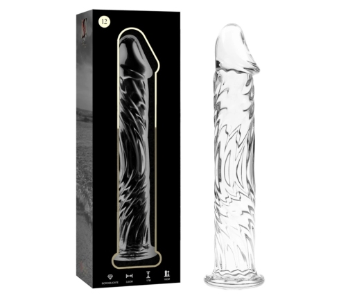 NEBULA SERIES BY IBIZA - MODELO 12 DILDO CRISTAL TRANSPARENTE 17 CM -O- 3.5 CM
