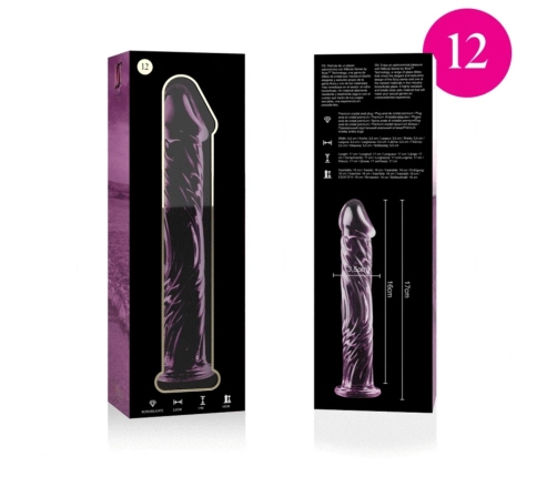 IBIZA Nebula Series Model 12 Intimate Glass Device Pink 17cm O3.5cm