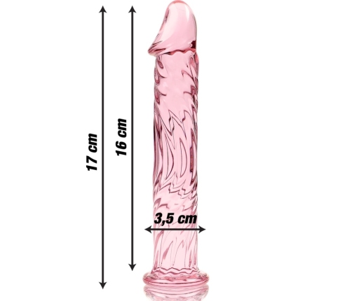IBIZA Nebula Series Model 12 Intimate Glass Device Pink 17cm O3.5cm