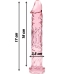 IBIZA Nebula Series Model 12 Intimate Glass Device Pink 17cm O3.5cm