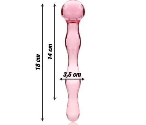 Ibiza Nebula Series Model 13 Intimate Glass Machine Pink 18cm O3.5cm