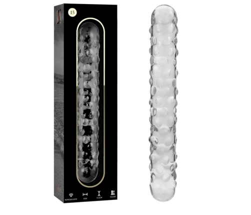 NEBULA SERIES BY IBIZA - MODELO 15 DILDO CRISTAL TRANSPARENTE 18.5 CM -O- 3 CM