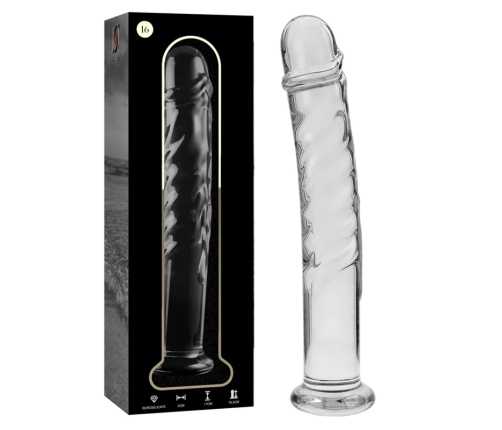 Ibiza Nebula Series Model 16 Glass Intimate Device 18.5cm Transparent