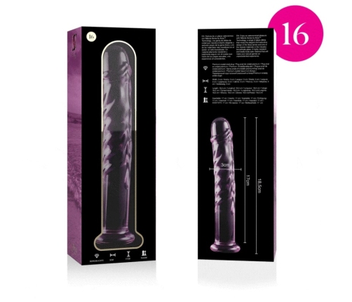 Ibiza Nebula Series Model 16 Glass Intimate Device Pink 18.5cm O3cm