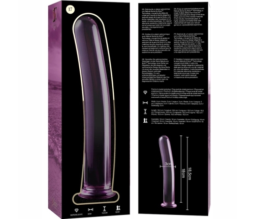 Ibiza Nebula Series Model 17 Glass Intimate Device Pink 18.5cm O3cm