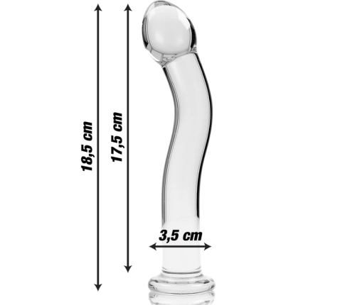 Ibiza Nebula Series Model 18 Intimate Glass Device Clear 18.5cm