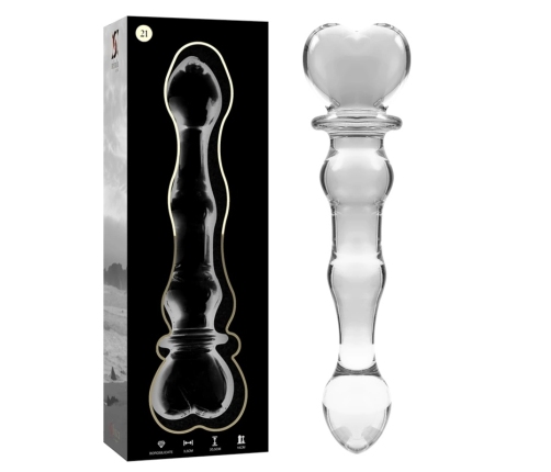 Ibiza Nebula Series Model 21 Glass Intimate Device Clear 20.5cm