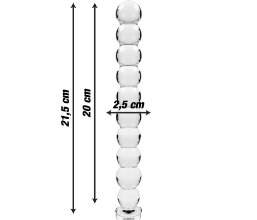 Ibiza Nebula Series Model 22 Glass Intimate Device Clear 21.5cm