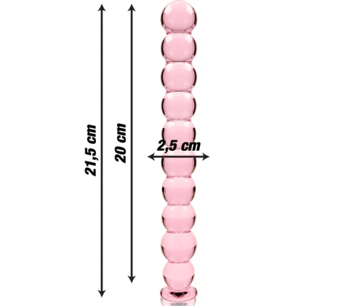 Ibiza Nebula Series Model 22 Glass Intimate Tool Pink 21.5cm