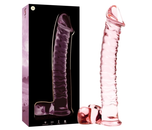 Ibiza Nebula Series Model 23 Intimate Glass Device Pink 21.5cm O4cm