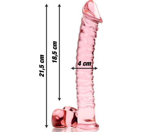Ibiza Nebula Series Model 23 Intimate Glass Device Pink 21.5cm O4cm