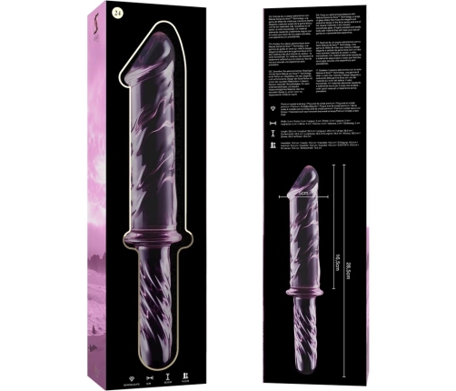 Ibiza Nebula Series Model 24 Glass Intimate Device Pink 28.5cm O5cm