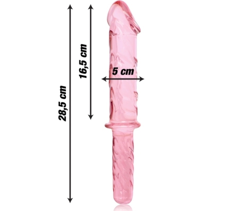 Ibiza Nebula Series Model 24 Glass Intimate Device Pink 28.5cm O5cm