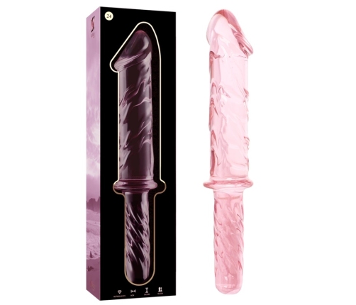 Ibiza Nebula Series Model 24 Glass Intimate Device Pink 28.5cm O5cm
