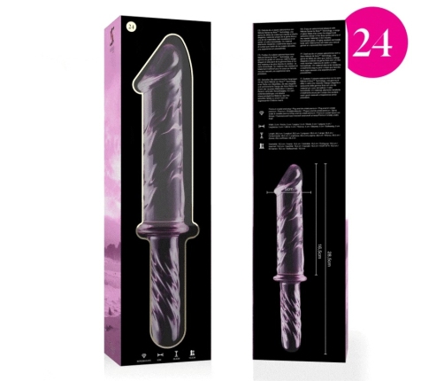 Ibiza Nebula Series Model 24 Glass Intimate Device Pink 28.5cm O5cm