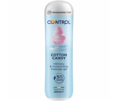 CONTROL - MASAJE GEL 3 EN 1 ALGODÓN DE AZÚCAR 200 ML