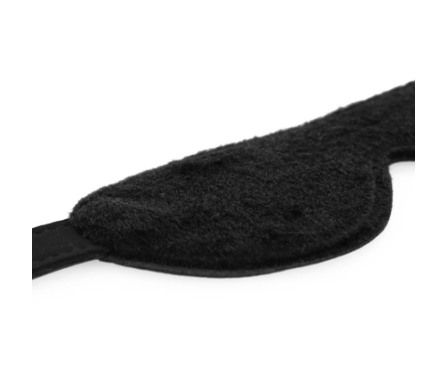 INTENSE FETISH Vegan Leather Sleep Mask Adjustable Ergonomic Black