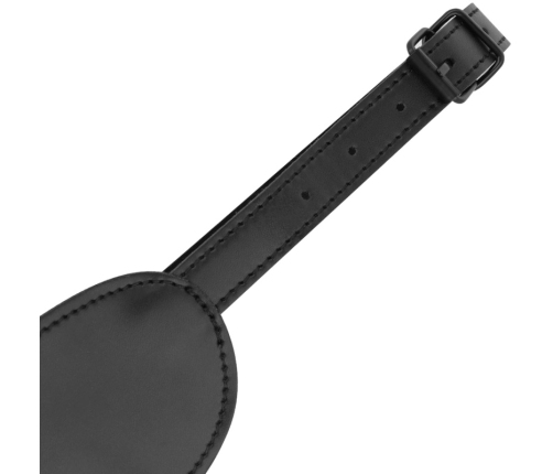 INTENSE FETISH Vegan Leather Sleep Mask Adjustable Ergonomic Black