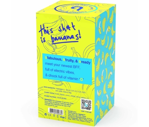 B SWISH BCUTE Curve Infinity Classic Rechargeable Silicone Yellow 10cm