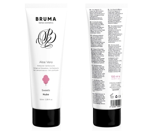 BRUMA Aloe Vera Water-Based Glide Gel Sweets Aroma 100ml
